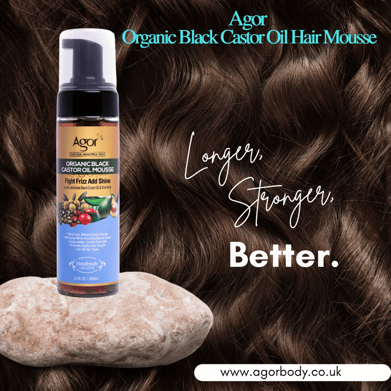 The Power of Organic Black Castor Oil Hair Mousse: Benefits for All Hair Types and Why Agor Organic Black Castor Oil Hair Mousse is the Best Choice