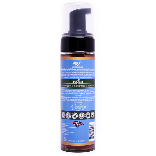Agor Organic Black Castor Oil Hair Mousse (200ml)